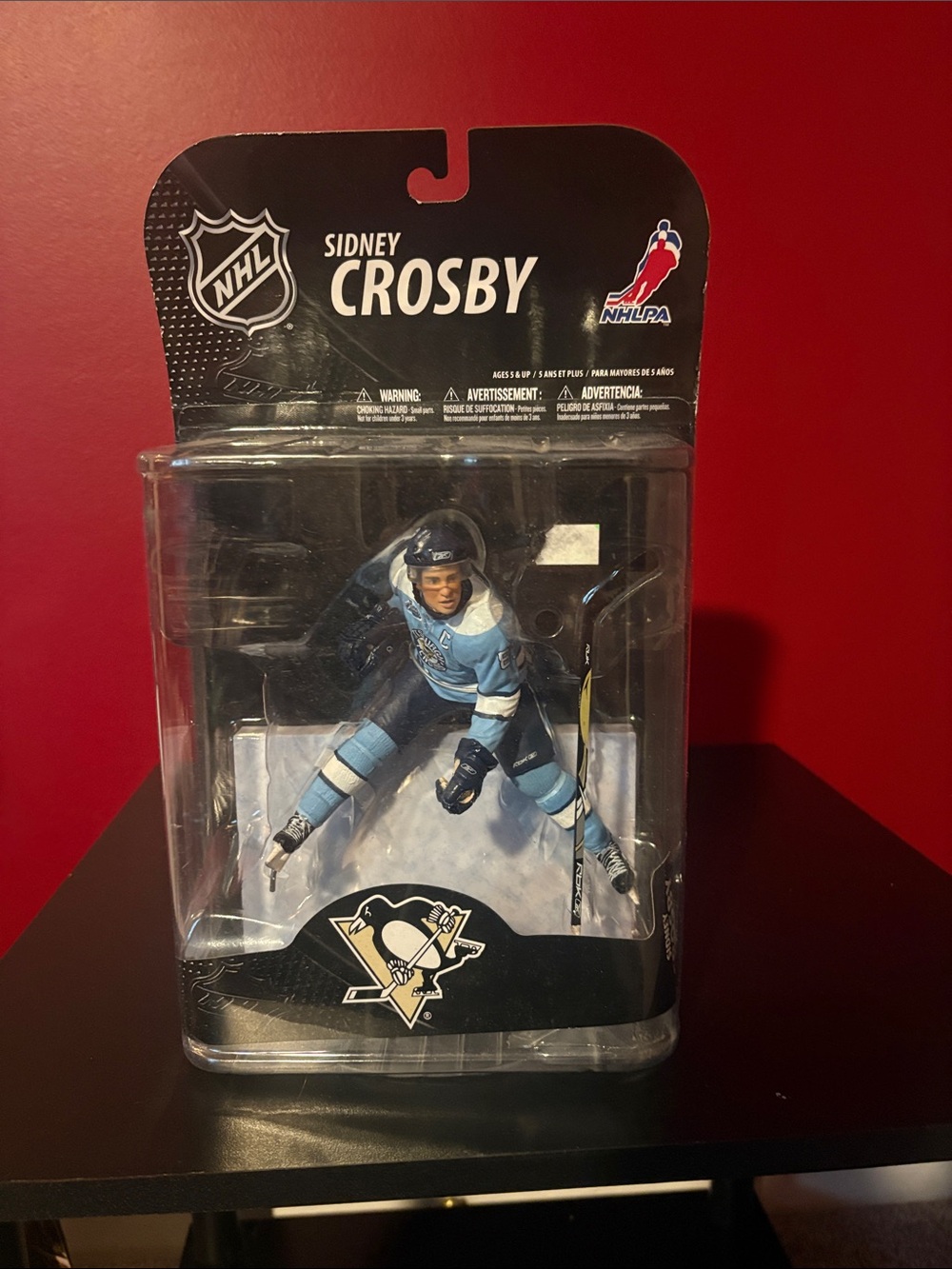 NHL Sidney Crosby Action Figure - Light Blue, Black